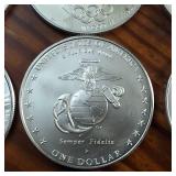 Lot of 6 :: 90% Silver Dollars:  Multiple Year U.S. Mint commemorative coin honoring History!