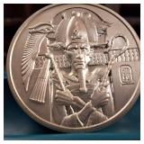 Incredible 2 Troy oz .999 Fine Silver Bullion Specialty Coin :: Egyptian Motiff