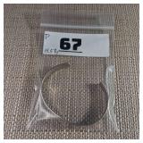 Sterling Silver Cuff - Band - Bracelet - Moon & Stars Stamped - Mexico - .925 Sterling Silver, 14.57g