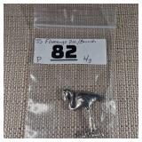 Flamengo Pin/Brooch - Sterling - Approx 2 inches - 4g