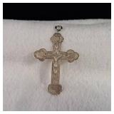 BELL Sterling - Stamped Silver Cross - 2.25inches tall - 5.79g - .925