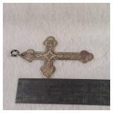 BELL Sterling - Stamped Silver Cross - 2.25inches tall - 5.79g - .925