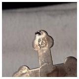 BELL Sterling - Stamped Silver Cross - 2.25inches tall - 5.79g - .925
