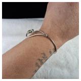 Unique "Slip-on" Contemporary Design Bracelet - PERIDOT  11.2g