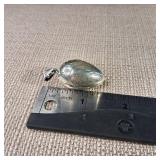 Decorative Engraved Egg Shaped Locket - Pill Container - 1 5/8inch - 8.4g - Sterling Silver