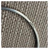 Vintage - Abalone & Mother of Pearl "Palm Tree" Inlay Bracelet - Alpaca Mexico (Nickel-silver)