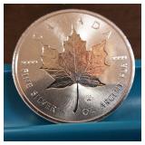2018 Canadian $5 Silver Maple Leaf :: 1 Troy oz .9999 pure silver bullion