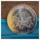 2001 U.S. Capitol Visitor Center Silver Dollar :: 90% silver :: 26.73 grams, 38.10 mm