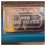 I Love you!  1 oz .999 Fine Silver Bar :: Carson City