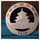2020 30g .999 Fine Silver 10 Yuan Panda :: Tax Exempt :: Brilliant Uncirculated