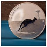 2012 Australia 1 oz Silver Kangaroo $1 - .999 Fine Silver :: Checkout windmill in back of pic!