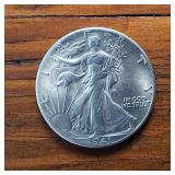 1939-1947 Walking Liberty Half Dollar Sequential Collection of NICE condition 90% Silver (9 coins)