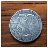 1939-1947 Walking Liberty Half Dollar Sequential Collection of NICE condition 90% Silver (9 coins)