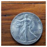 1939-1947 Walking Liberty Half Dollar Sequential Collection of NICE condition 90% Silver (9 coins)