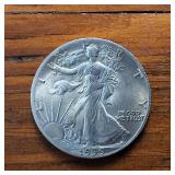 1939-1947 Walking Liberty Half Dollar Sequential Collection of NICE condition 90% Silver (9 coins)