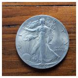 1939-1947 Walking Liberty Half Dollar Sequential Collection of NICE condition 90% Silver (9 coins)