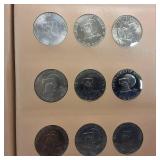 Dansco Eisenhower Dollars Complete Collection in Album :: Including 10 special 40% silver-clad coins