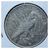 1923-D Peace Dollar 90% Silver, 26.73 grams :: circulated :0.77344 troy ounces silver