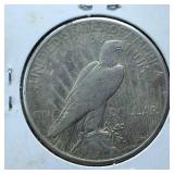 1922-S Peace Dollar 90% Silver, 26.73 grams :: Circulated :0.77344 troy ounces silver :: (F-VF)