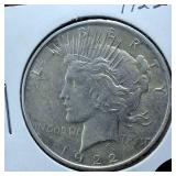 1922 Peace Dollar 90% Silver, 26.73 grams :: Circulated :0.77344 troy ounces silver :: Nice & Bright
