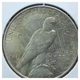 1922 Peace Dollar 90% Silver, 26.73 grams :: Circulated :0.77344 troy ounces silver :: Nice & Bright