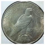 1923 Peace Dollar 90% Silver, 26.73 grams :: Circulated :0.77344 troy ounces silver :: (EF+)