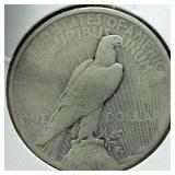 1927-D Peace Dollar 90% Silver, 26.73 grams :: Circulated condition :0.77344 troy ounces silver