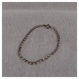 Silver chain bracelet - 7.25inch - 3.2g