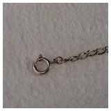 Silver chain bracelet - 7.25inch - 3.2g