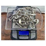 Heavy BLING! - HUGE Vintage Italian Silver Figaro Necklace - AGI :: 139.2g