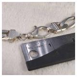 Heavy BLING! - HUGE Vintage Italian Silver Figaro Necklace - AGI :: 139.2g
