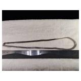 Herringbone Flat Silver Chain Necklace - 7mm - HCT - 925  18+ inches - 22.5g