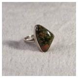 Size 7 Unakite Ring  4.2g