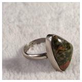 Size 7 Unakite Ring  4.2g