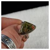 Size 7 Unakite Ring  4.2g