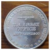 1981 Vintage 1 Troy oz: 99.9% Fine Silver :: USA Assay Office :: USA Strategic Stockpile : 31.1 gr.