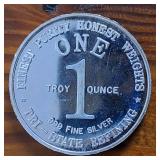 Honest 1 Oz Silver Bullion .999 Fine Silver :: Tri-State-Refining :: 1776-1976 :: God Bless Eagles