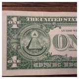 1957-B One Dollar Silver Certificate Star Note ? Blue Seal  Crisp Fancy Note :: High Number