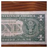 Series 1957A $1 Silver Certificate in circulated condition :: Blue Seal