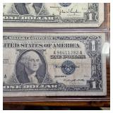 Lot of 3 Notes:  Series 1957A 1957D 1957D :: $1 Silver Certificates in circulated condition, Blue Seal
