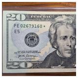 Crisp and Clean 2017A 20 Dollar Federal Reserve Star Note :: Collectible :: Featuring Jackson