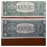 Lot of 3 Silver Certificates:  Series 1957 1957A 1957B :: Blue Seals : One Crisp, one high #