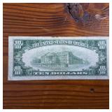 Series 1953 $10 Silver Certificate :: Circulated :: Blue Seal :: Collectible