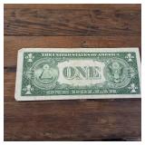 1935-E $1 Dollar Blue Seal Silver Certificate - High Serial #  92176171H : in plastic slip