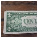 1935-E $1 Dollar Blue Seal Silver Certificate - High Serial #  92176171H : in plastic slip