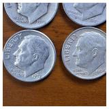 Large Lot of 30: Various Years Roosevelt Dimes :: 90% silver in circulated condition, 3 Dollar FV