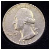 HUGE LOT! Nice Wooden Display case: 90% Silver Mercury Dimes(25) & 90% Silver Quarters(13)