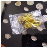 HUGE LOT! Nice Wooden Display case: 90% Silver Mercury Dimes(25) & 90% Silver Quarters(13)