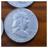 Lot of 9: TRIFECTA! Nice Franklin Half Dollars  3 Sequential Sets from 1961 to 1963 :: WOW!