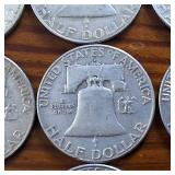 Lot of 9: TRIFECTA! Nice Franklin Half Dollars  3 Sequential Sets from 1961 to 1963 :: WOW!